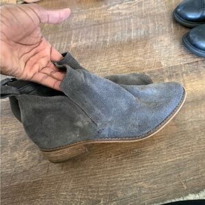 Dolce Vita Charcoal Suede Heeled Boots